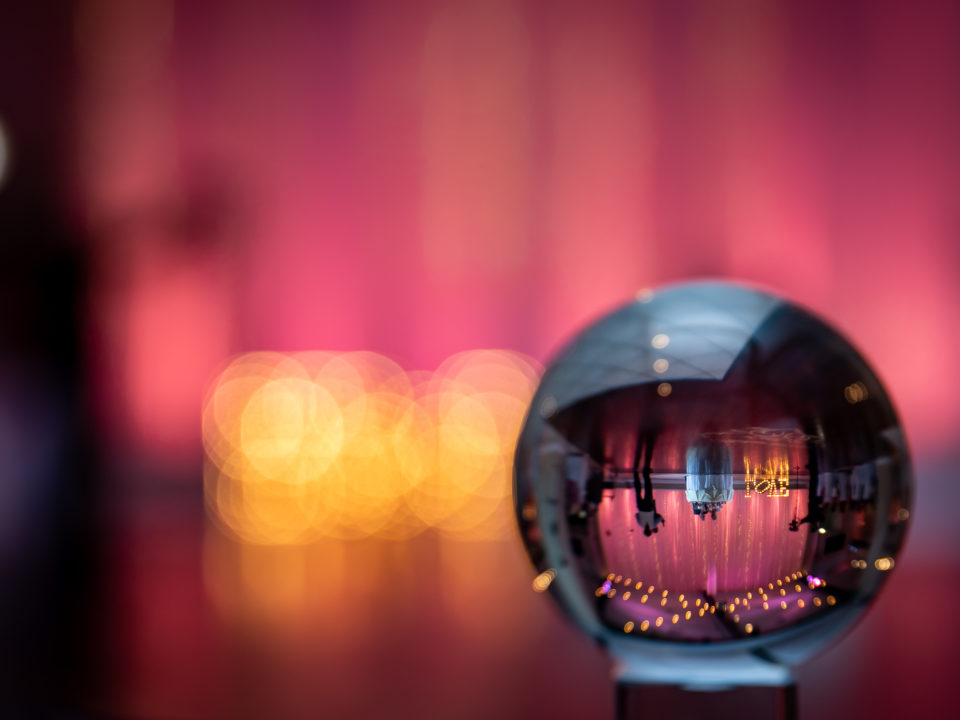 las vegas wedding photographer lens ball